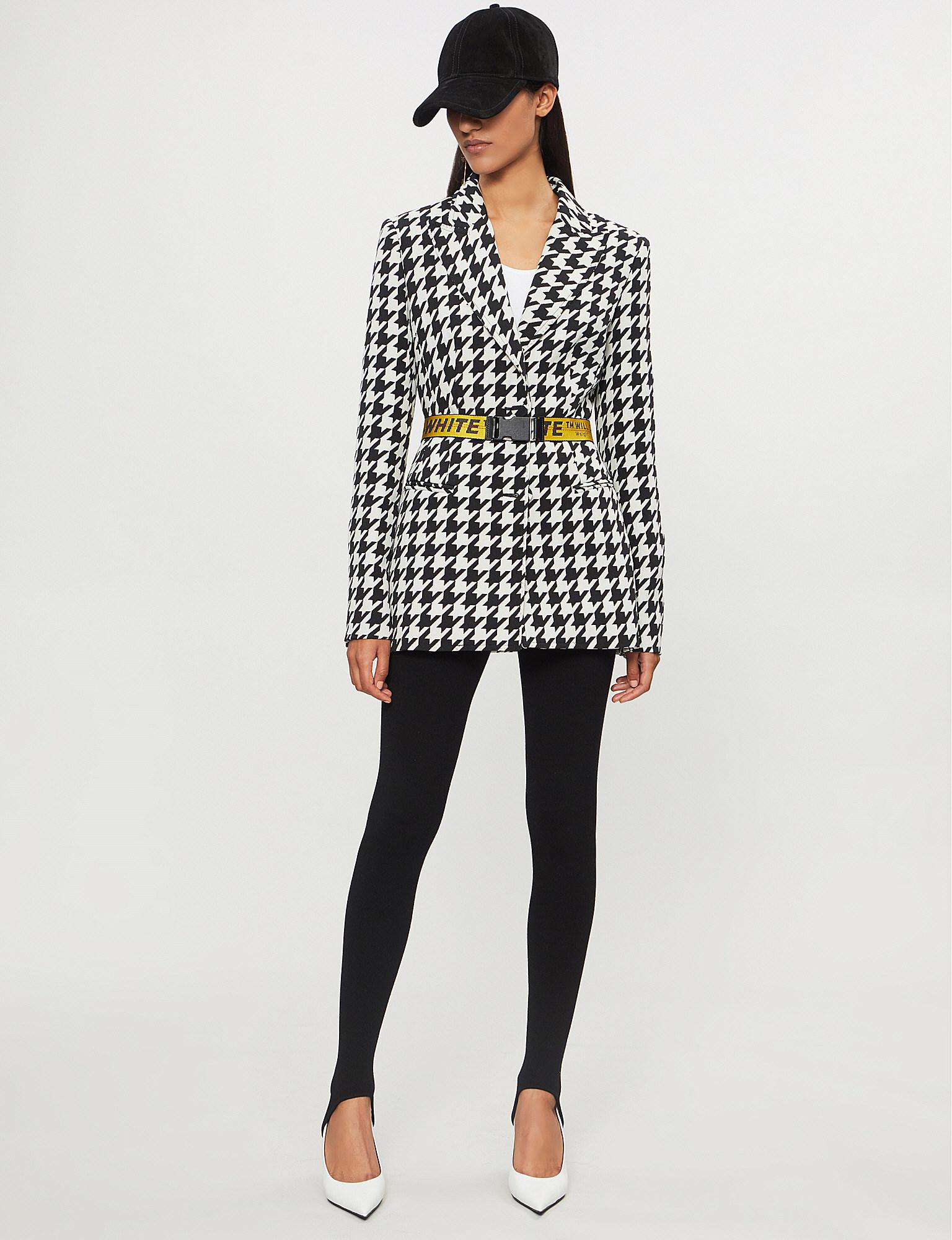 off white houndstooth jacket