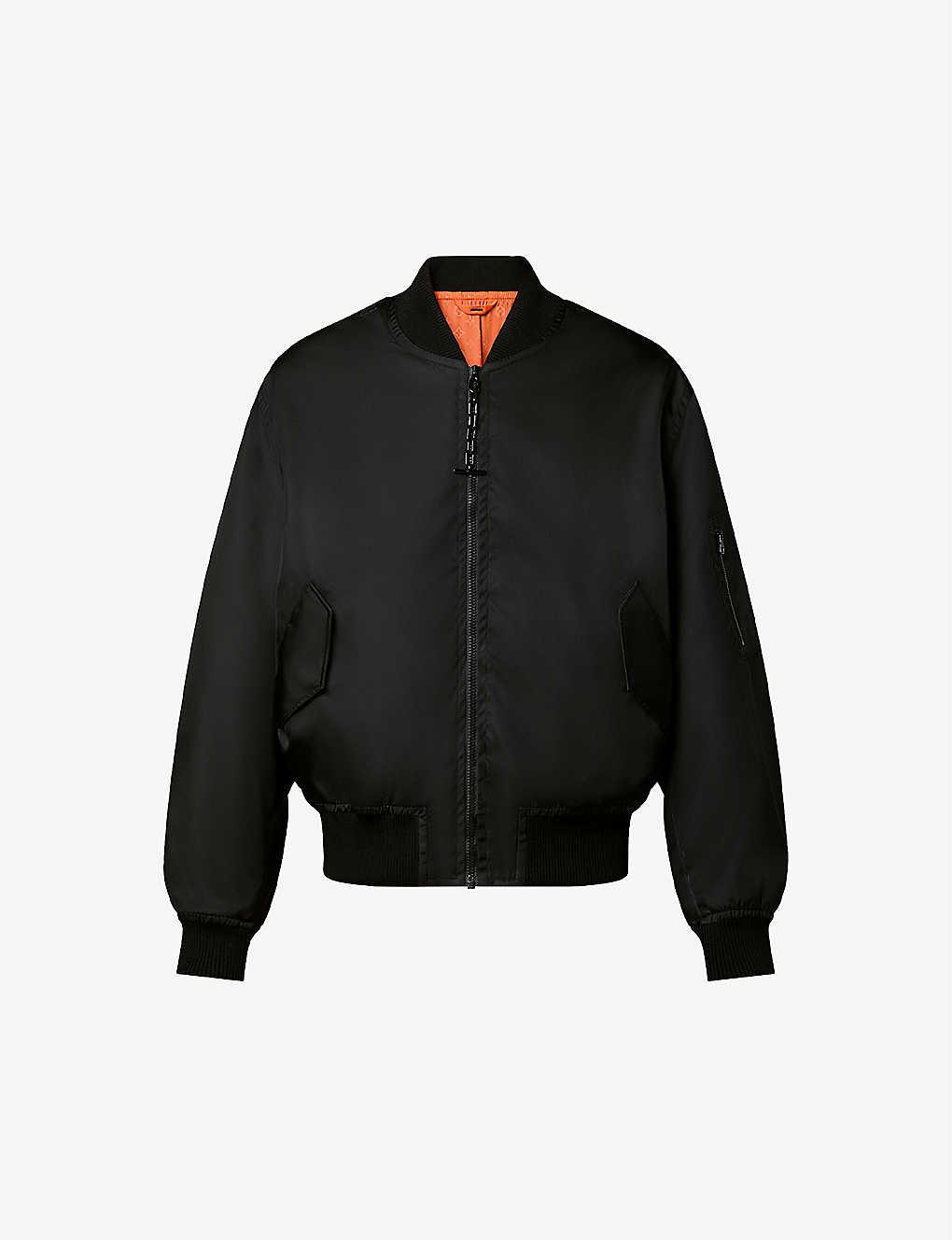 Louis Vuitton Reversible Loose-fit Woven Bomber Jacket in Black for