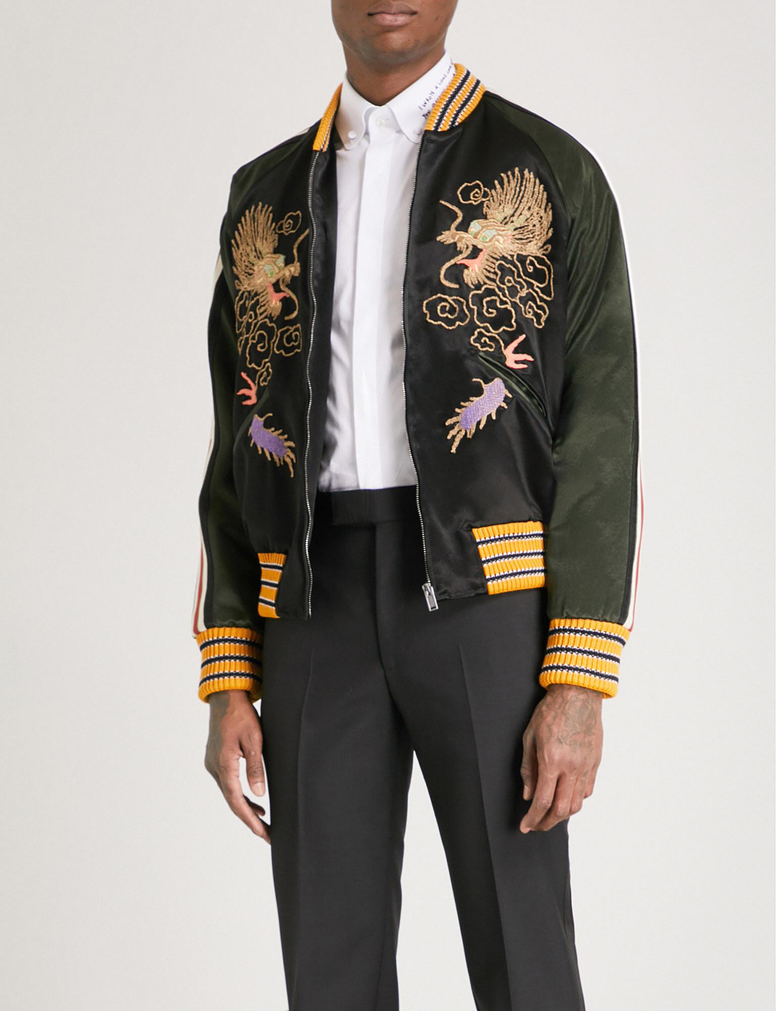 gucci dragon bomber jacket