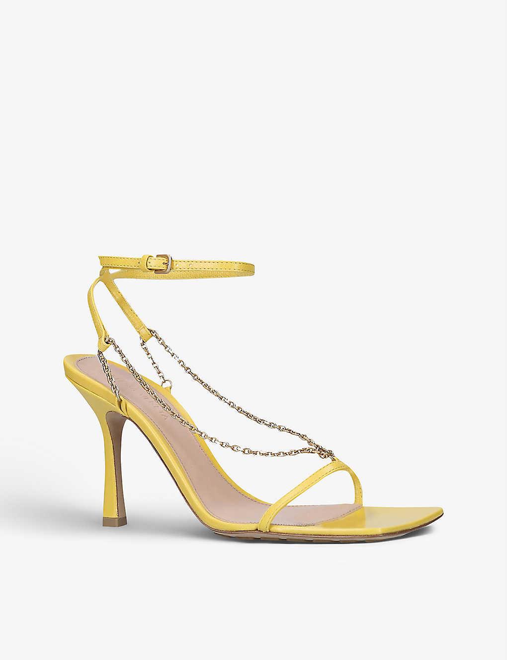 bottega veneta sandals with chain