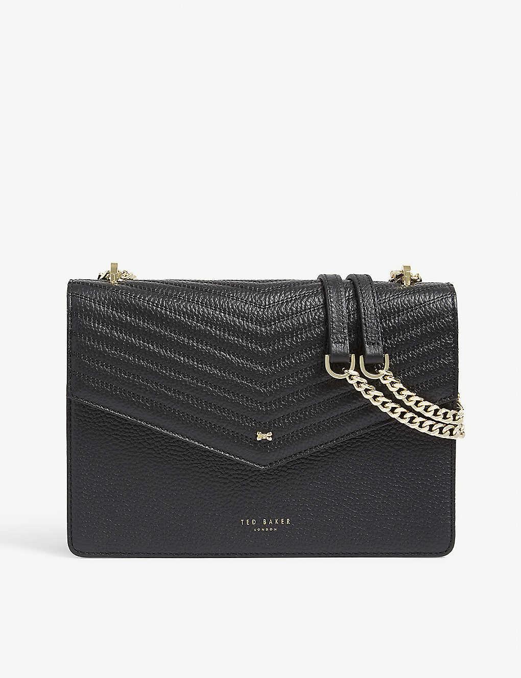 Kallia crossbody bag - Black leather