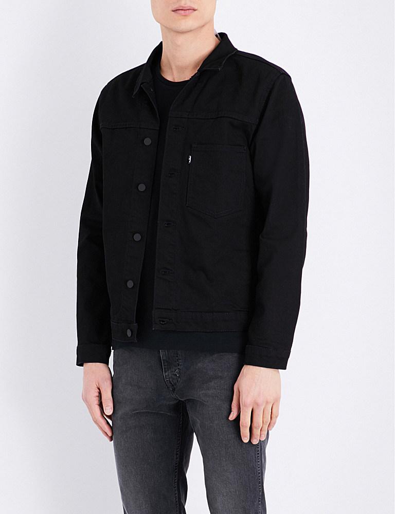 Levi's Line 8 Denim Jacket in Black for Men | Lyst