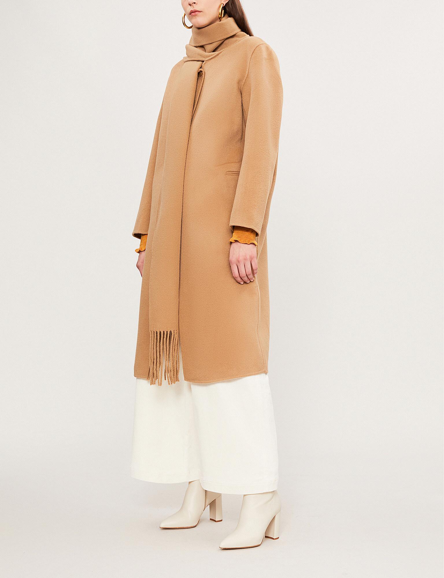 sandro fringe coat