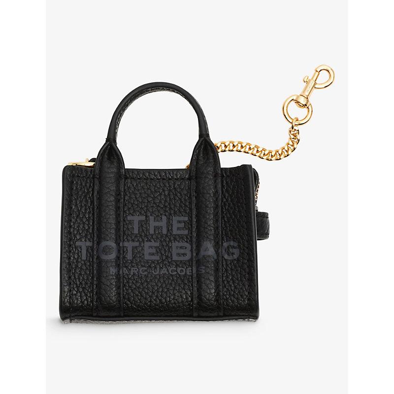 Marc Jacobs The Tote Leather Charm in Black