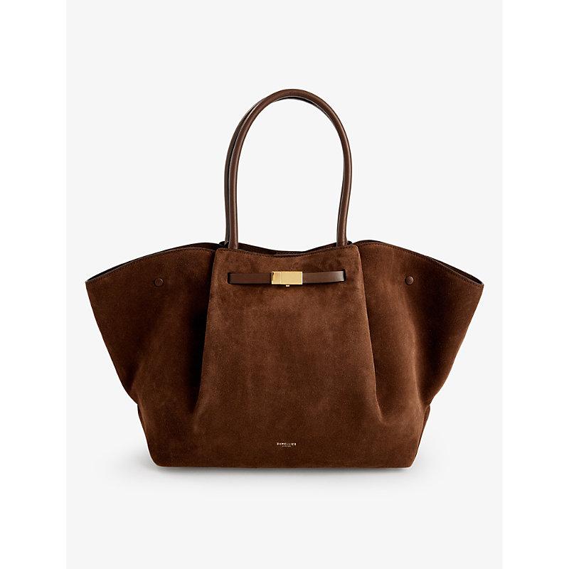 Caullie bow detail leather shopper bag new arrivals