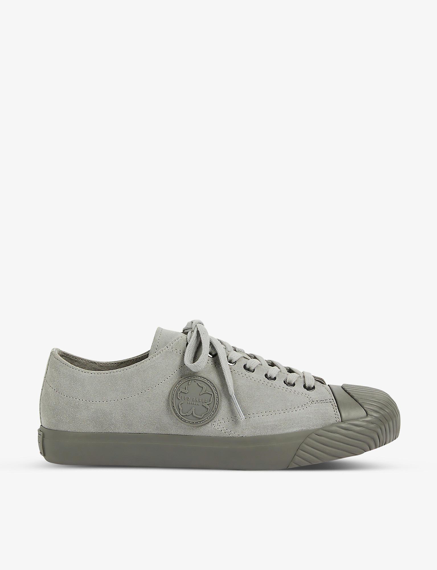 ted baker GREY Arata Vulcanised Leather Trainers