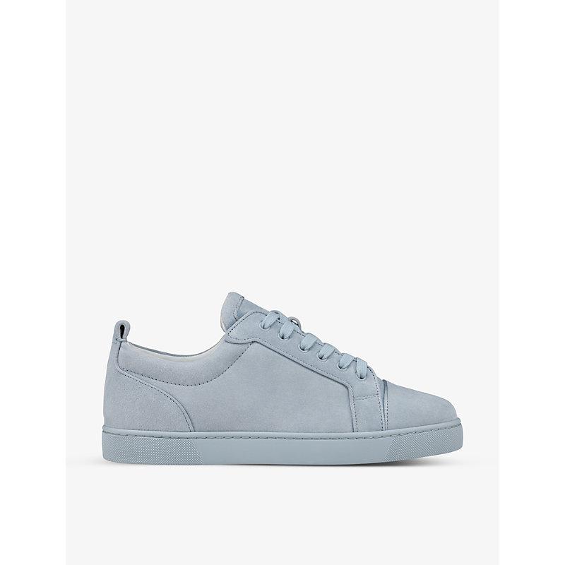 Christian Louboutin Louis Junior Orlato Suede Low-top Trainers in Blue for  Men