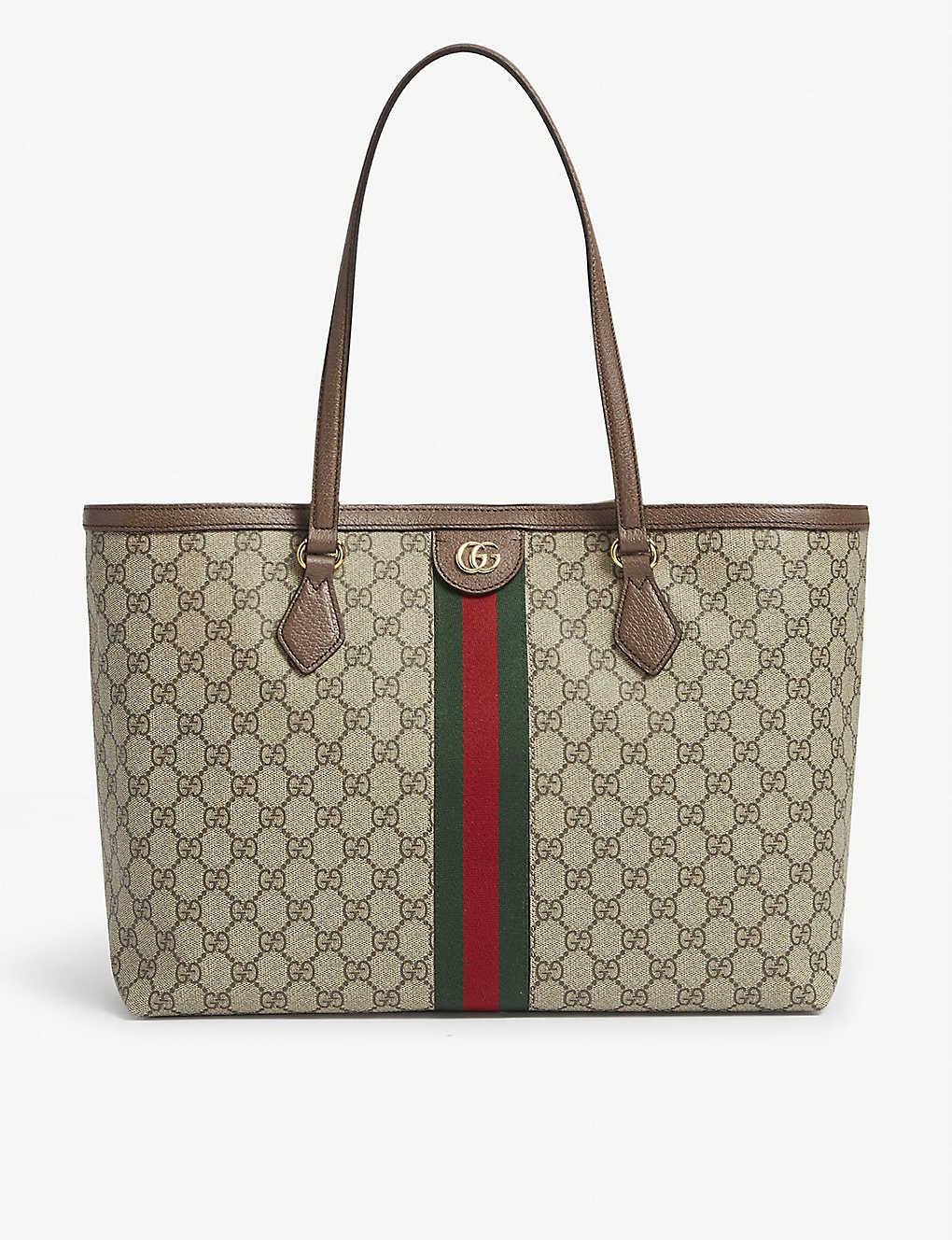 Gucci Canvas Ophidia gg Medium Tote in Natural - Save 45% - Lyst
