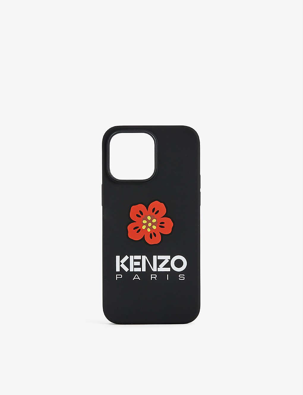 KENZO Logoembossed Iphone 14 Pro Max Case in Black for Men Lyst