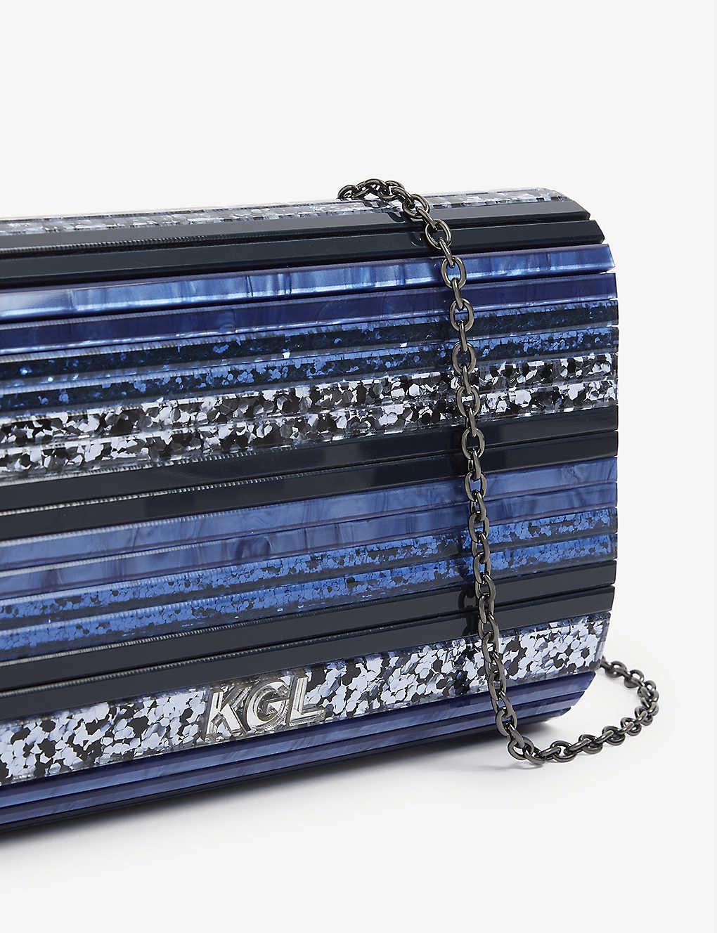 Kurt Geiger Party Envelope Clutch Bag in Navy (Blue) Lyst