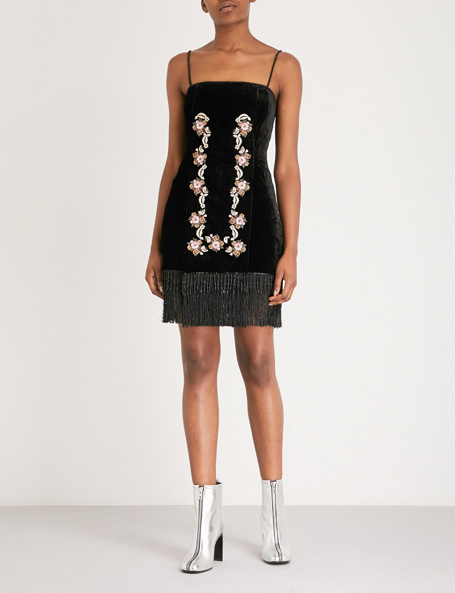 kooples velvet dress