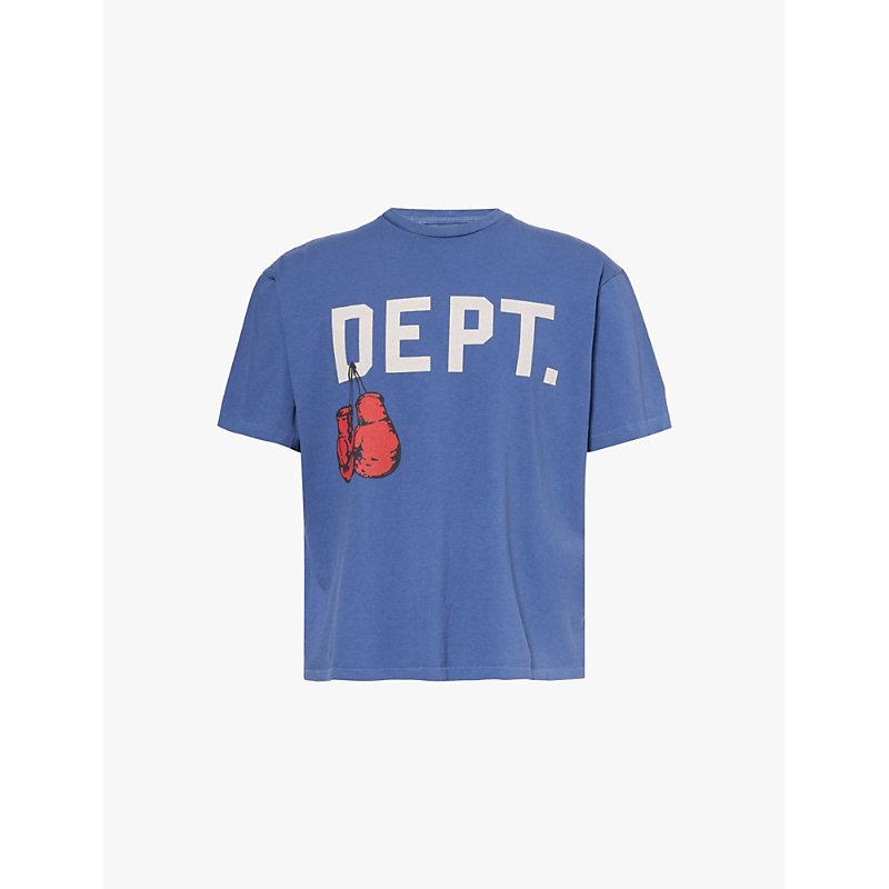 GALLERY DEPT. Arena Logo-Print Cotton-Jersey T-Shirt in Blue for 