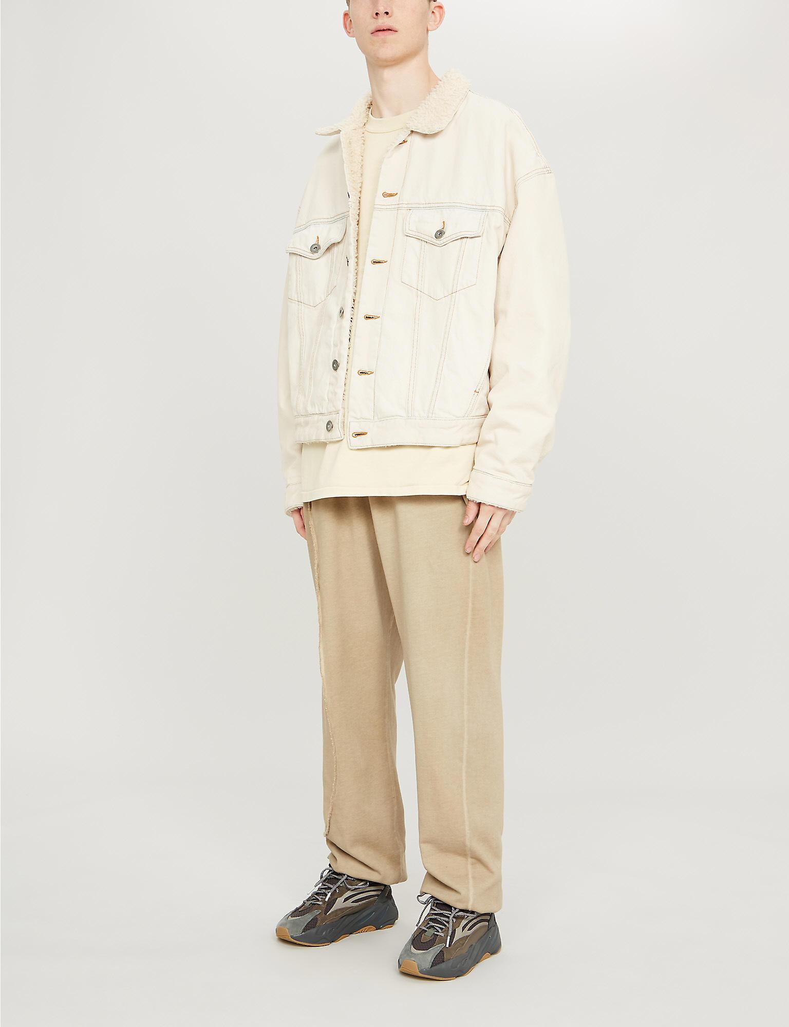 yeezy sherpa jean jacket