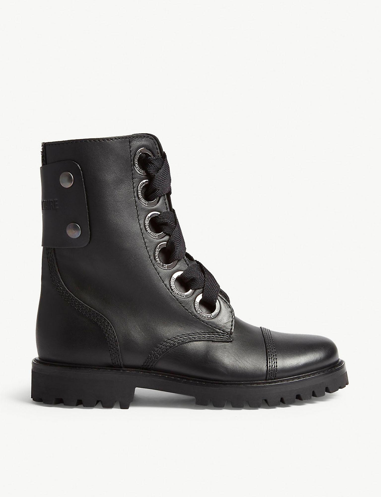 Zadig & Voltaire Joe Leather Ankle Boots in Black Save 15 Lyst