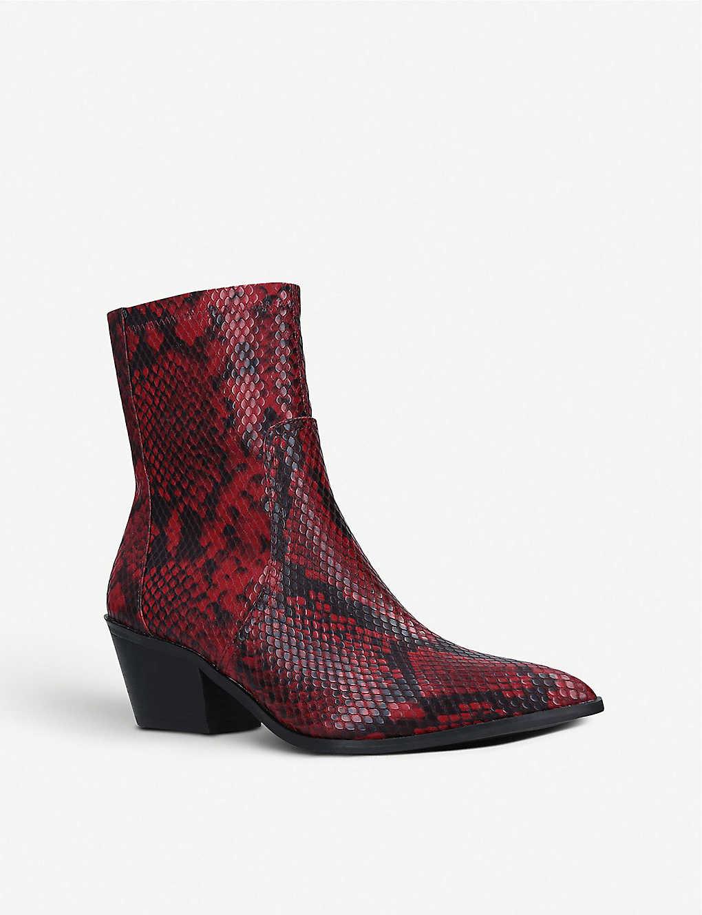 aldo snake booties