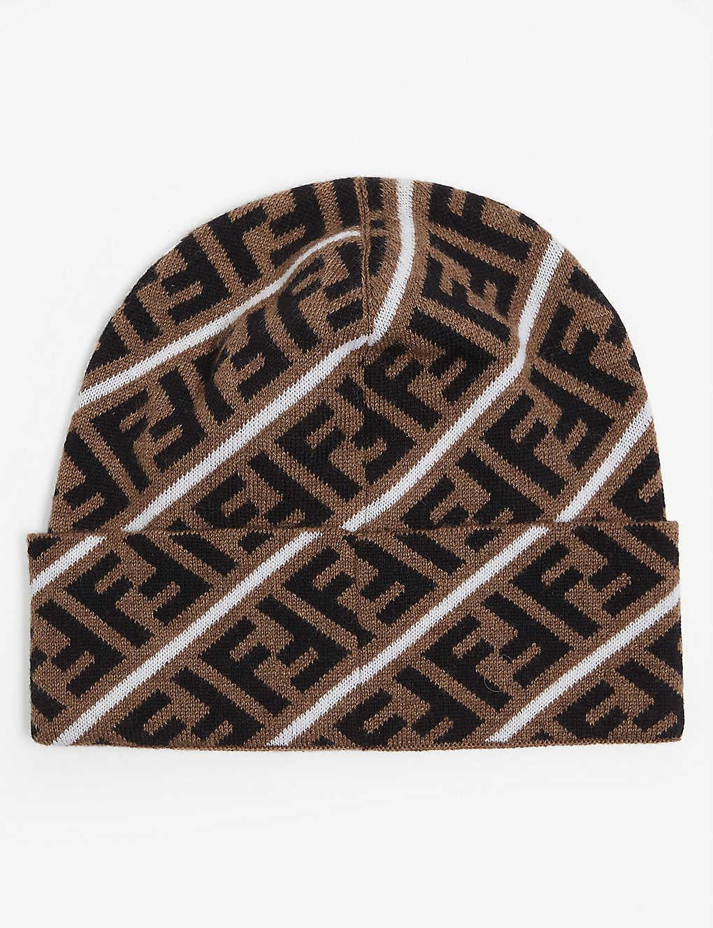 fendi logo beanie