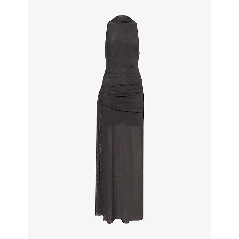 knee length dresses for ladies BLAINE DRAPE MAXI DRESS
