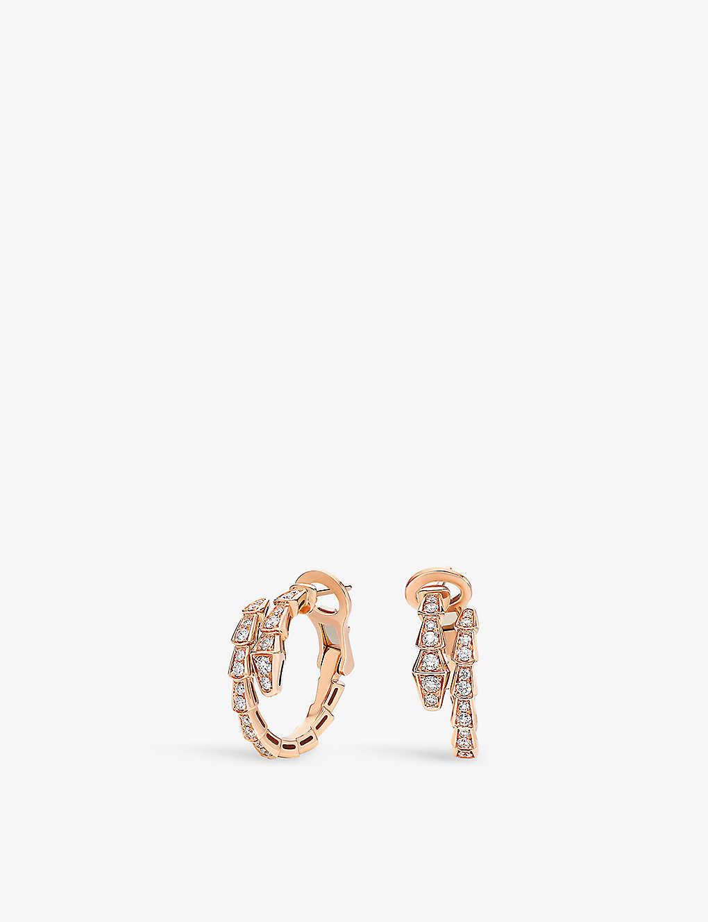 Bvlgari earrings diamond hot sale