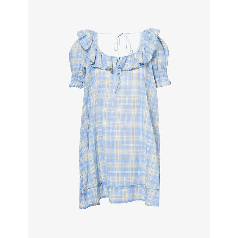 white christmas dresses Damson Madder Harper Shirred Midi Dress main image 0