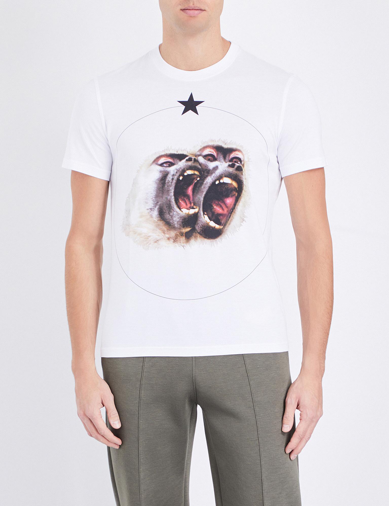 Givenchy Twin Monkey Cotton-jersey T 
