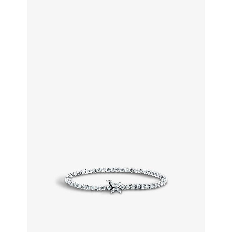 Tiffany Co. Victoria Line And Diamond Bracelet in White Lyst