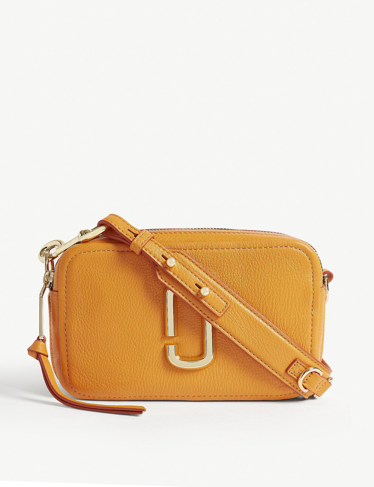 Marc Jacobs Softshot 21 Grained Leather Crossbody Bag Lyst