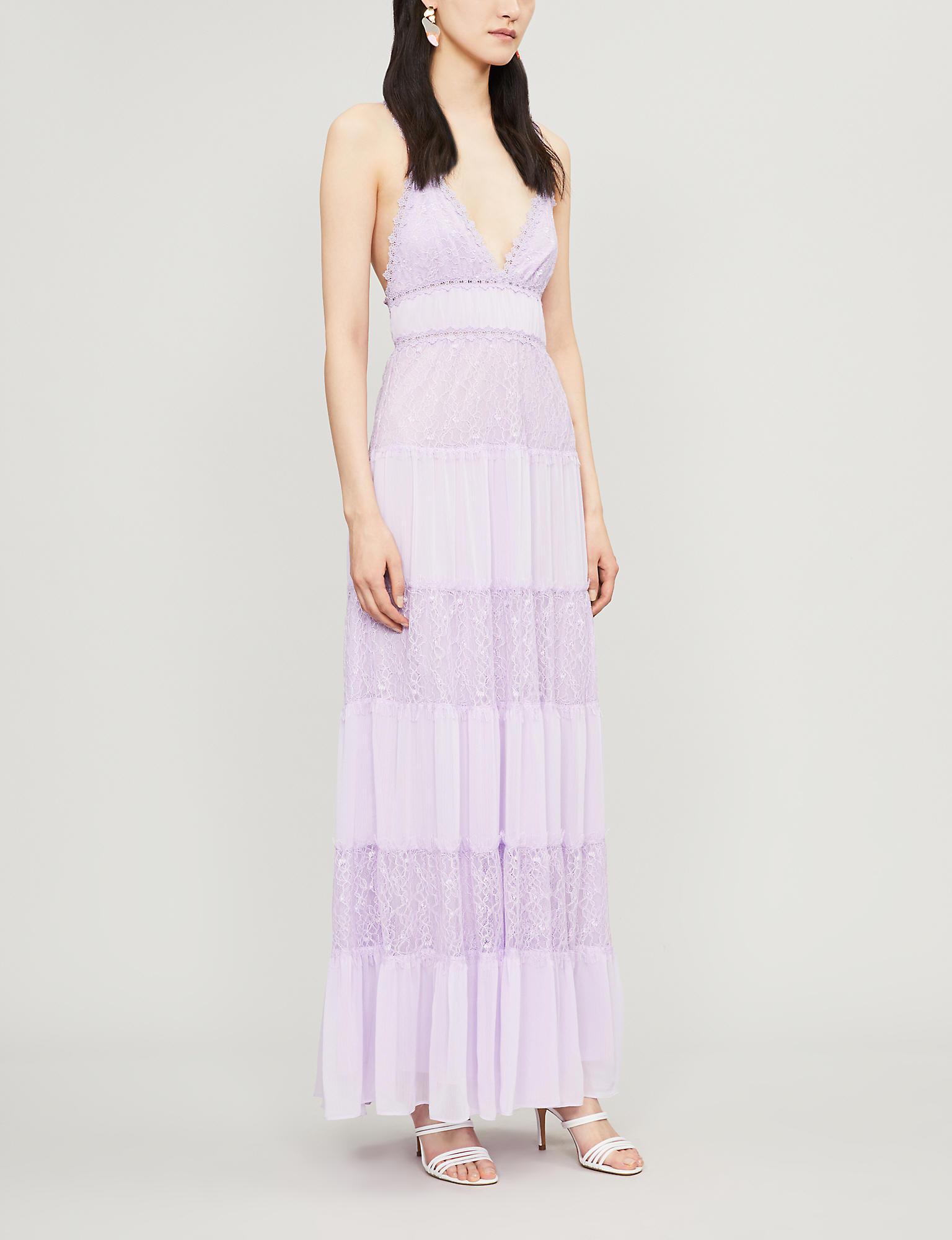 alice and olivia lavender dress