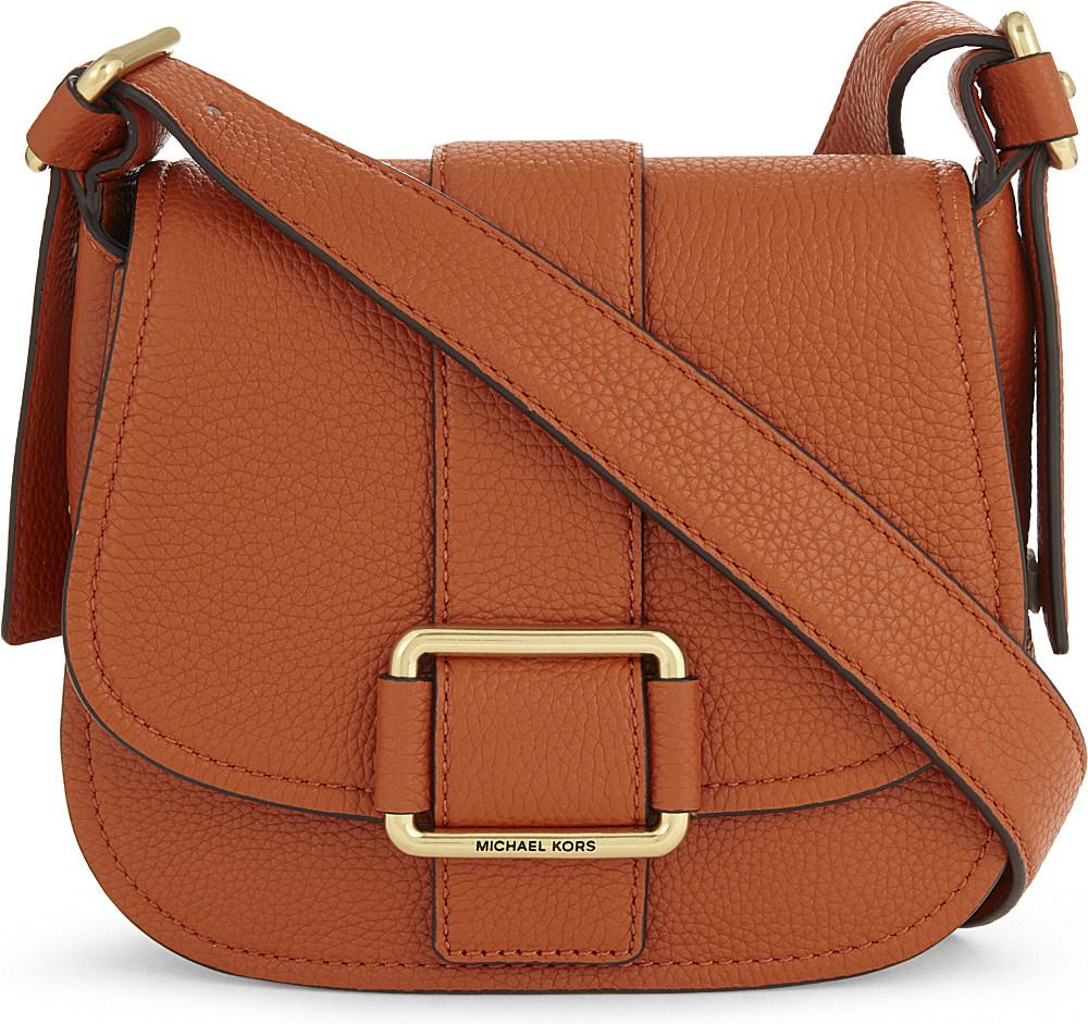 Grained leather Ginny crossbody bag Michael Kors