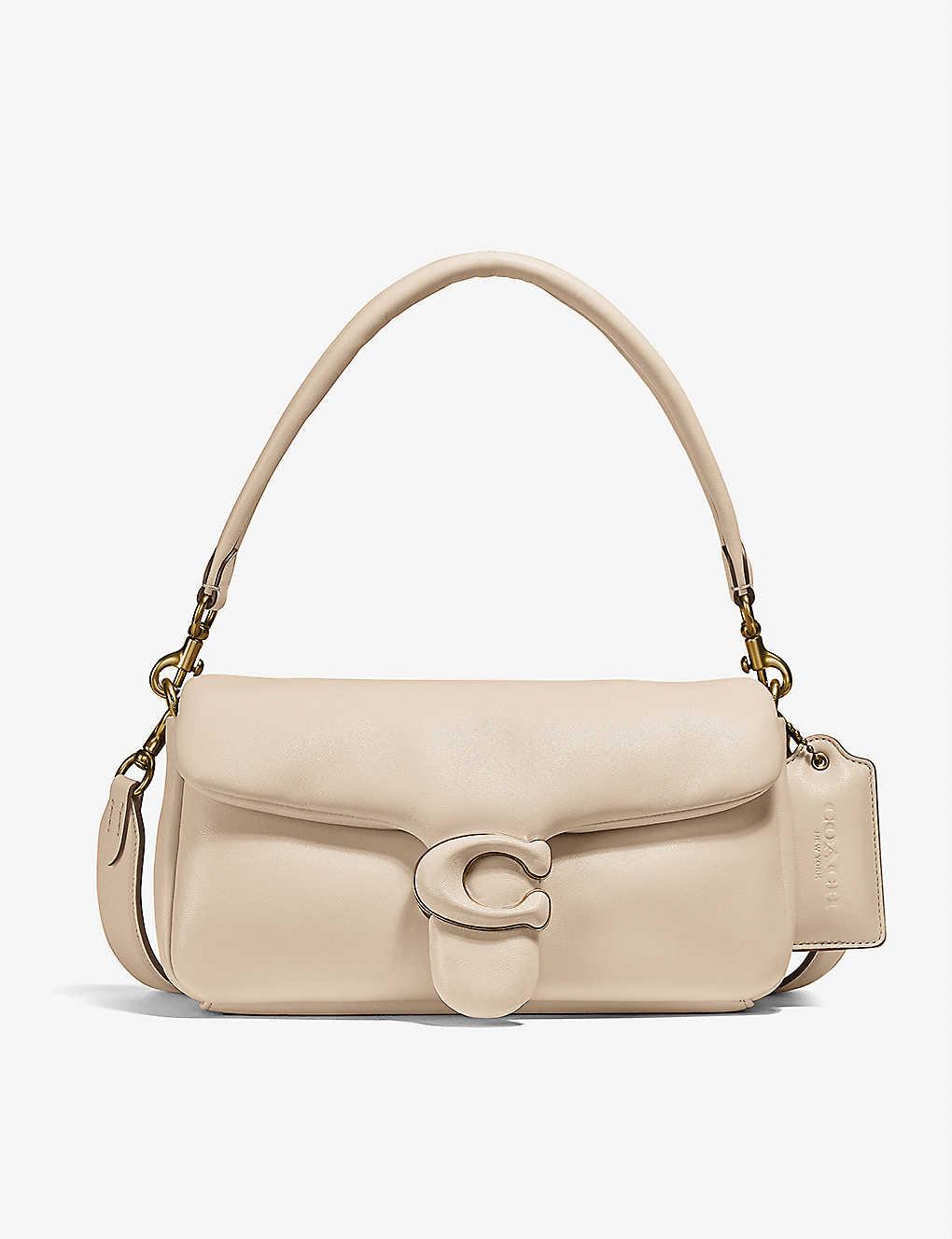 COACH Tabby Pillow Leather Shoulder Bag in Natural Lyst