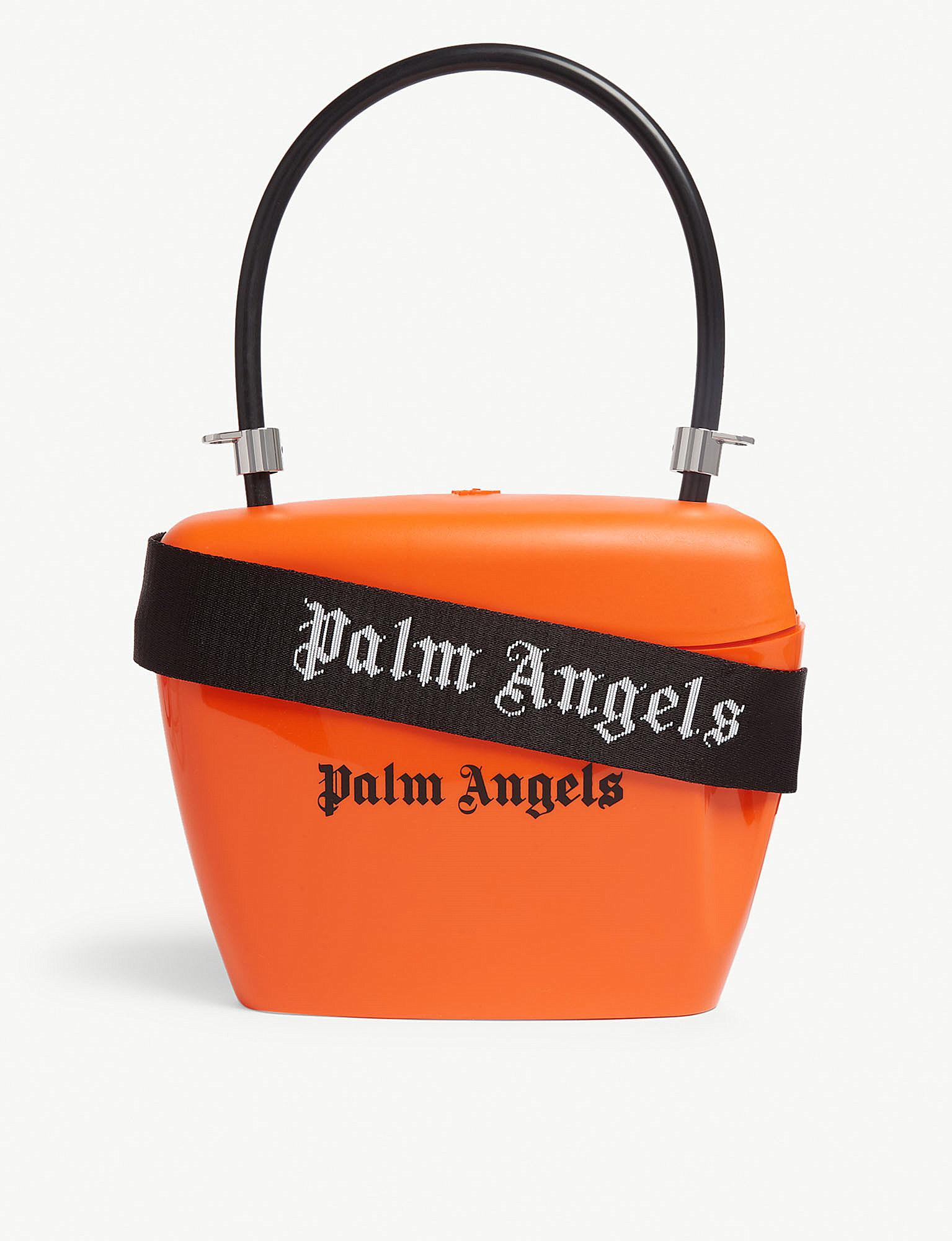 Palm Angels Padlock Bag in Orange | Lyst