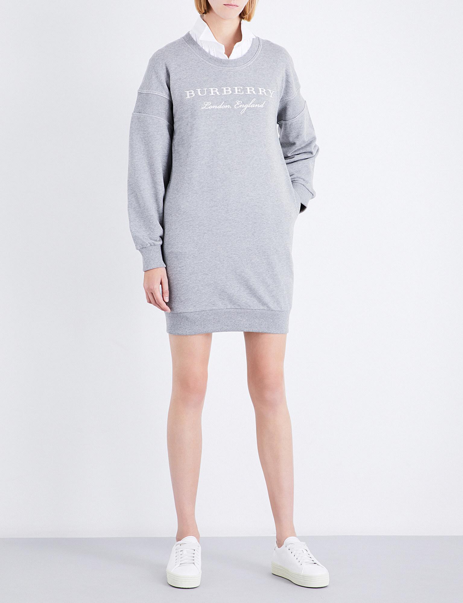 burberry sweatshirt dress