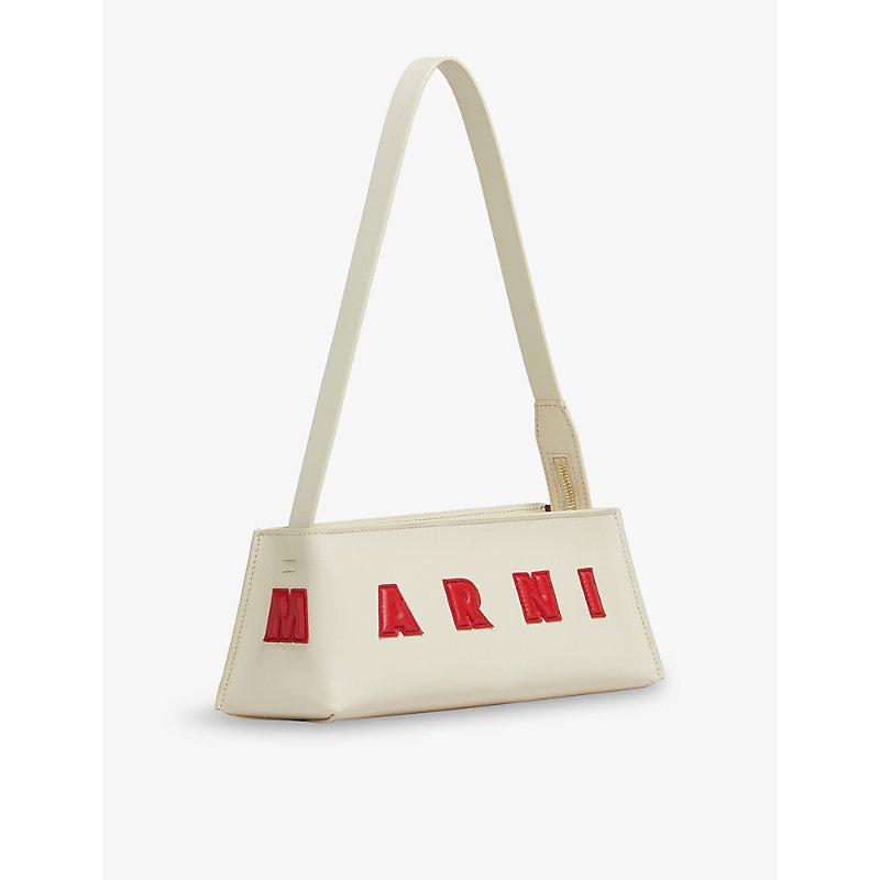 ショルダーバッグ・ポシェット Marni Museo Shoulder Bag - Leather - White Cream leather Museo baguette bag | Marni