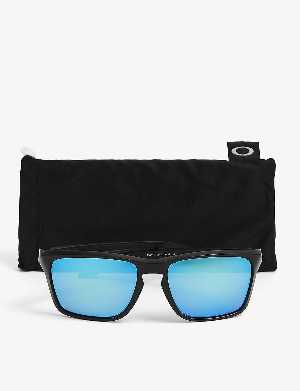 Oakley Oo9448 Sylas Rectangularframed Acetate Sunglasses in Black for