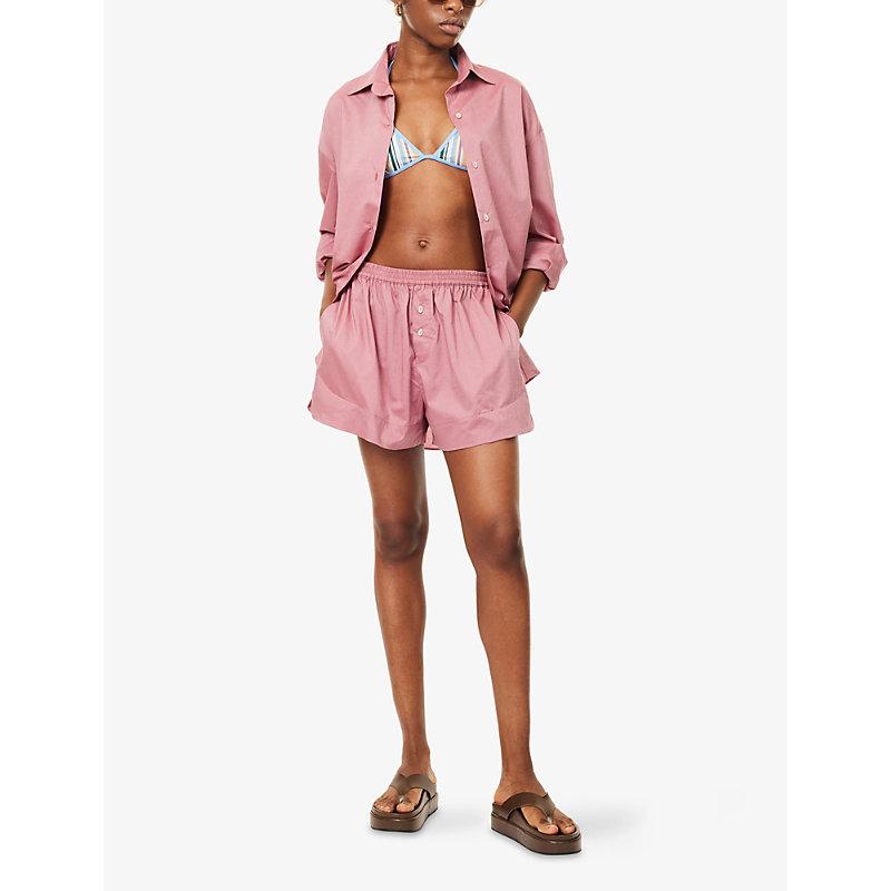 ショートパンツ Faithfull The Brand En Vau Short En Vau Short Striped Soft Blue - Final Sale – Faithfull the