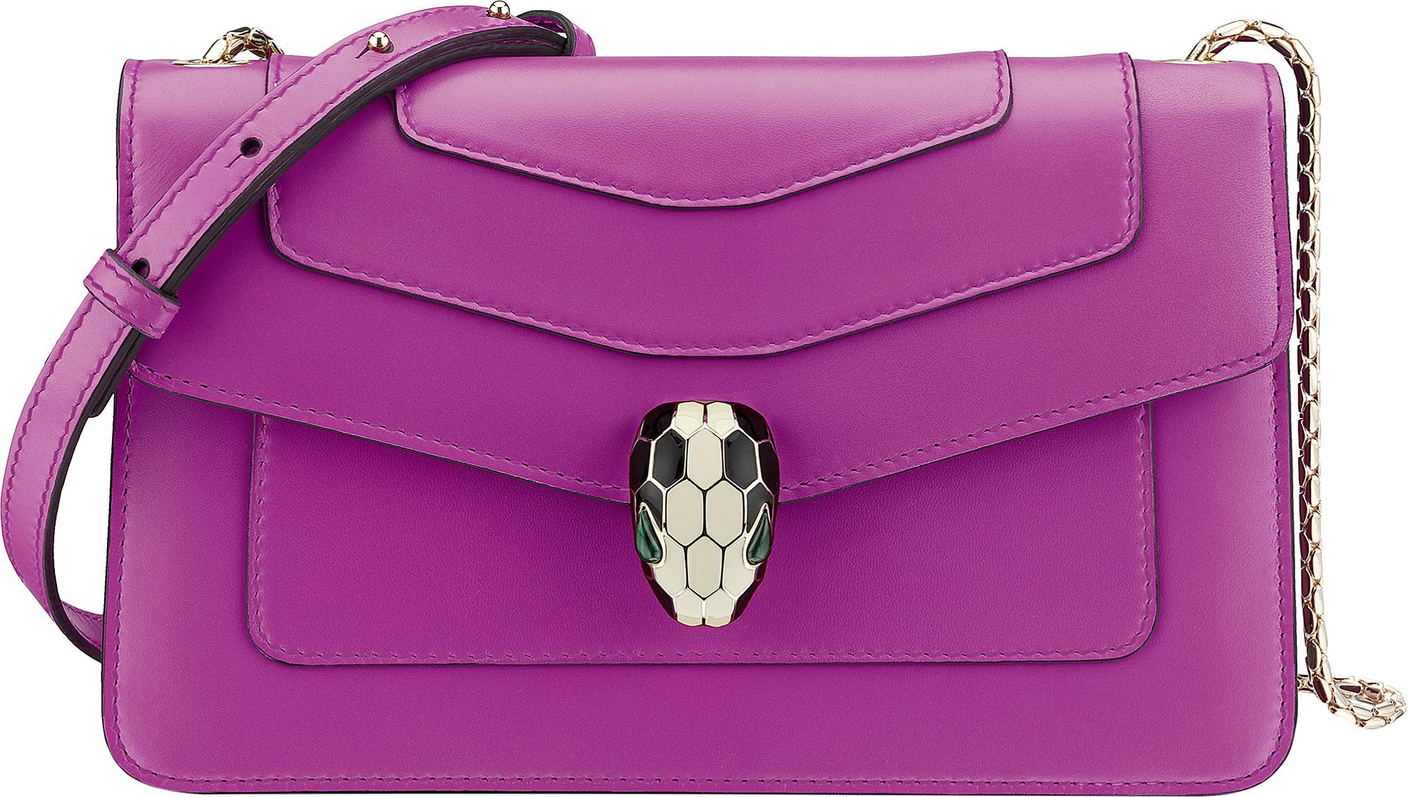 bvlgari purple bag