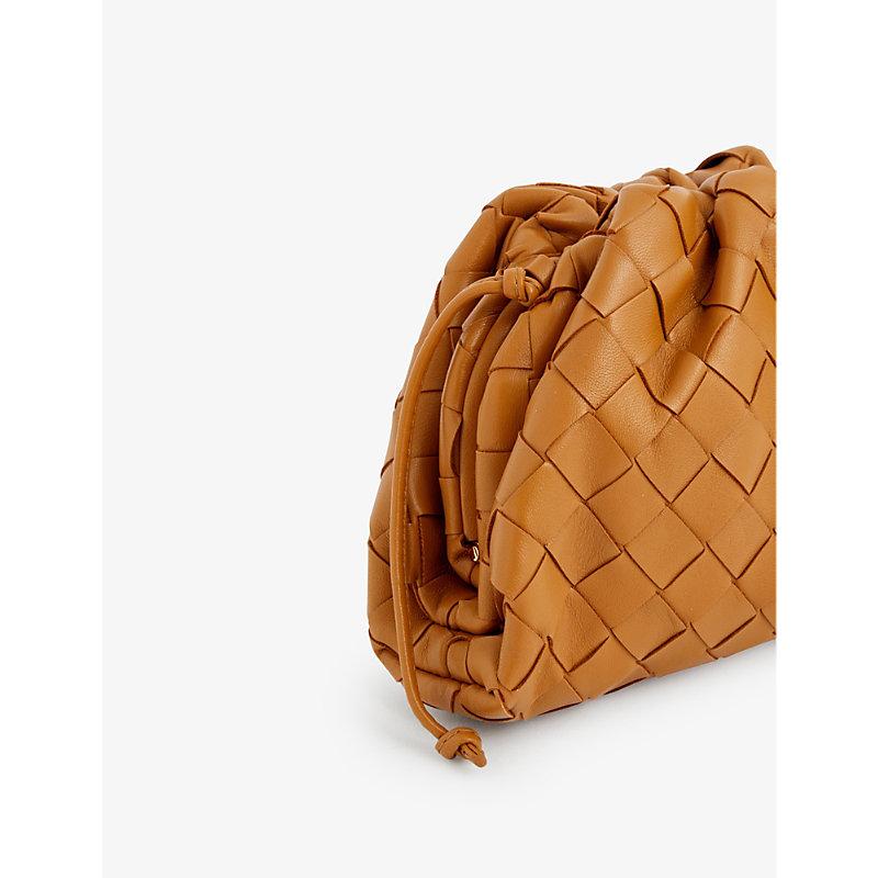 Bottega Veneta Mini Leather Intrecciato Pouch Clutch Bag