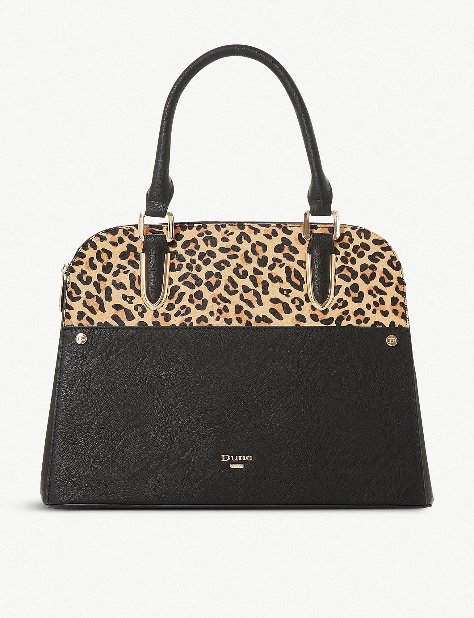 dune handbags leopard print