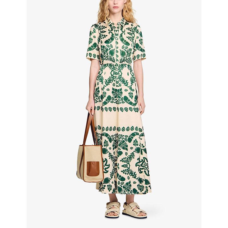 skies are blue midi dress Sancia Linen Corset Midi Dress