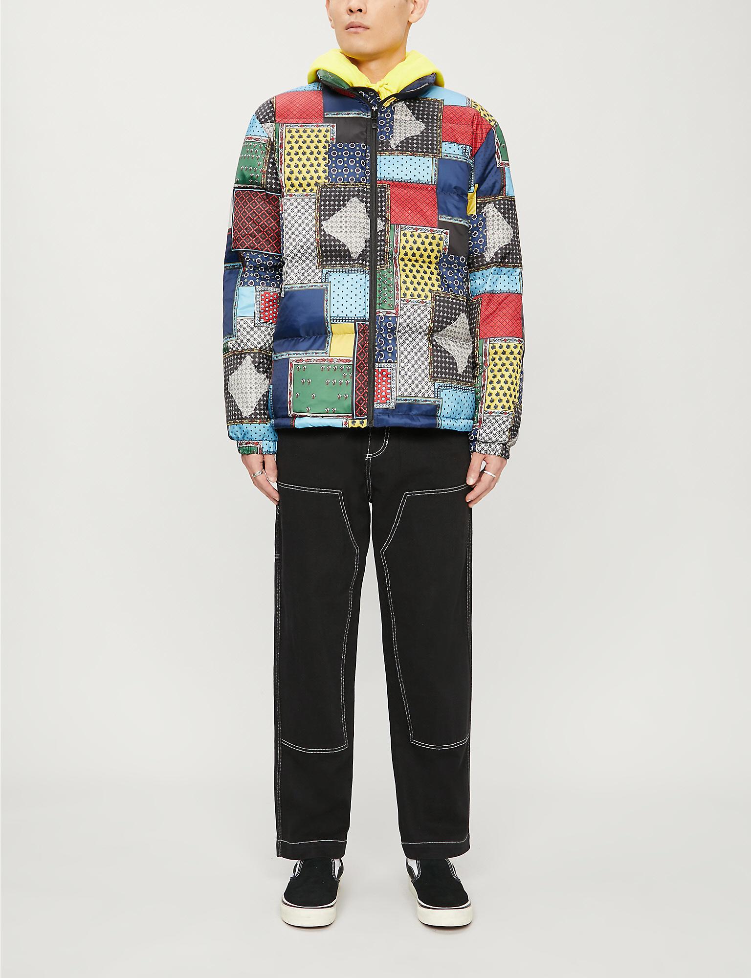 ジャケット・アウター Stussy Patchwork Puffer Jacket Stussy Puffer Patchwork Multicolor Jacket Size M NWT | eBay