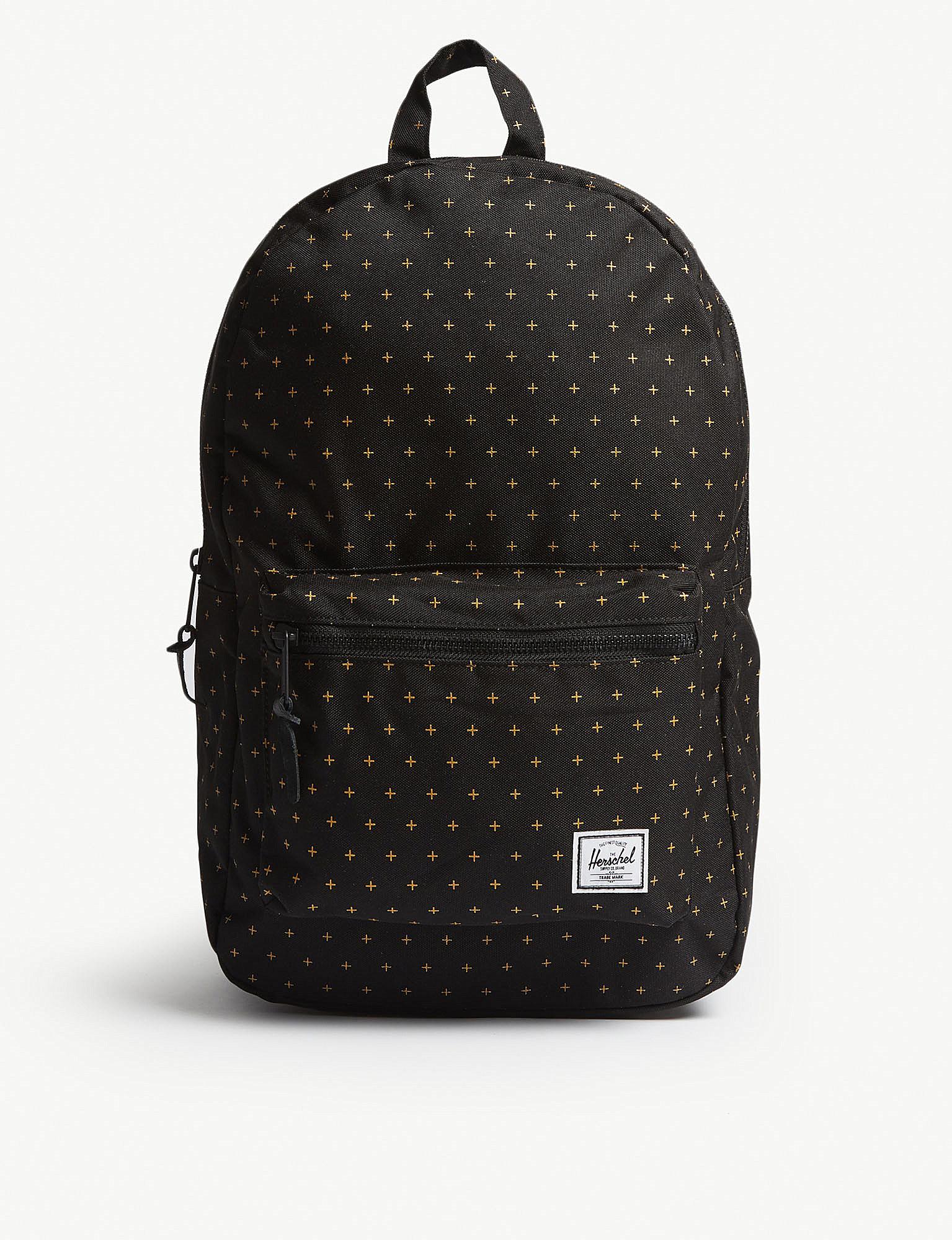 herschel black gridlock gold