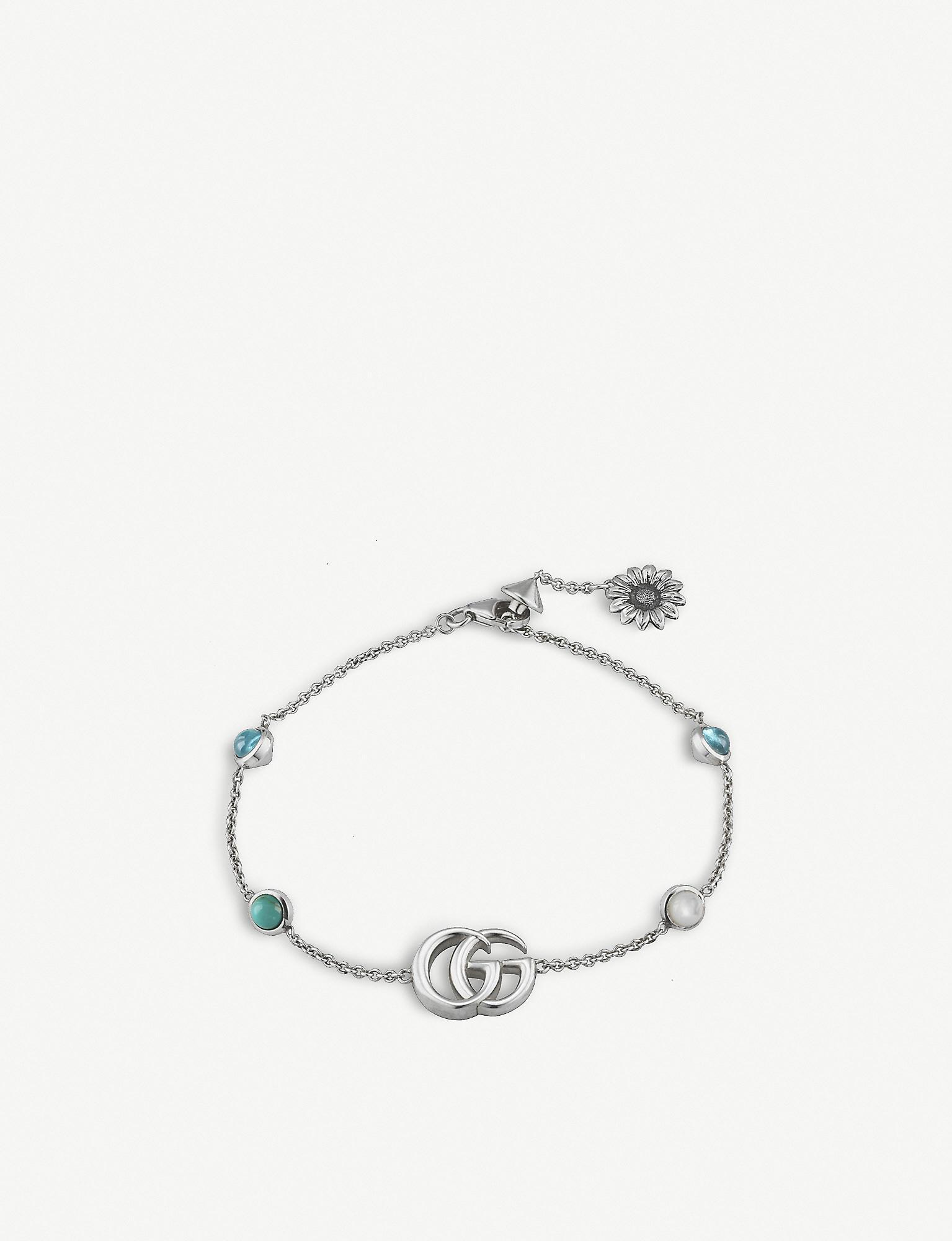 Gucci Double G Flower Bracelet in Silver (Metallic) - Save 19% - Lyst