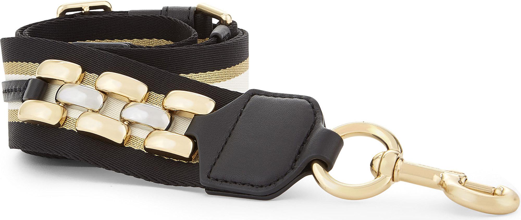 Marc Jacobs Metal Chain Canvas Bag Strap in Black Lyst
