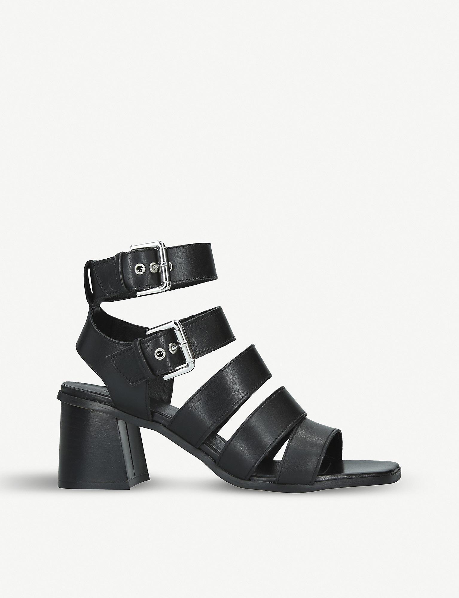 carvela black heeled sandals