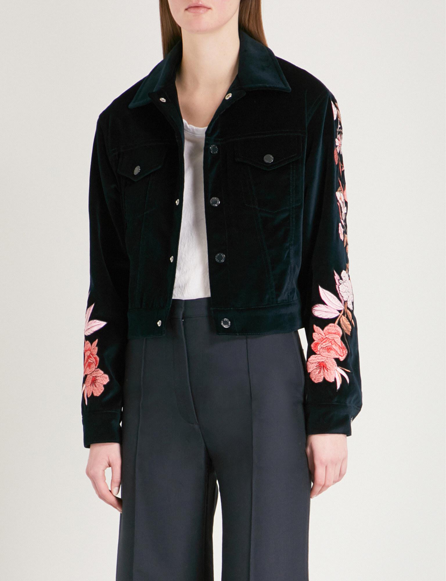 sandro velvet jacket