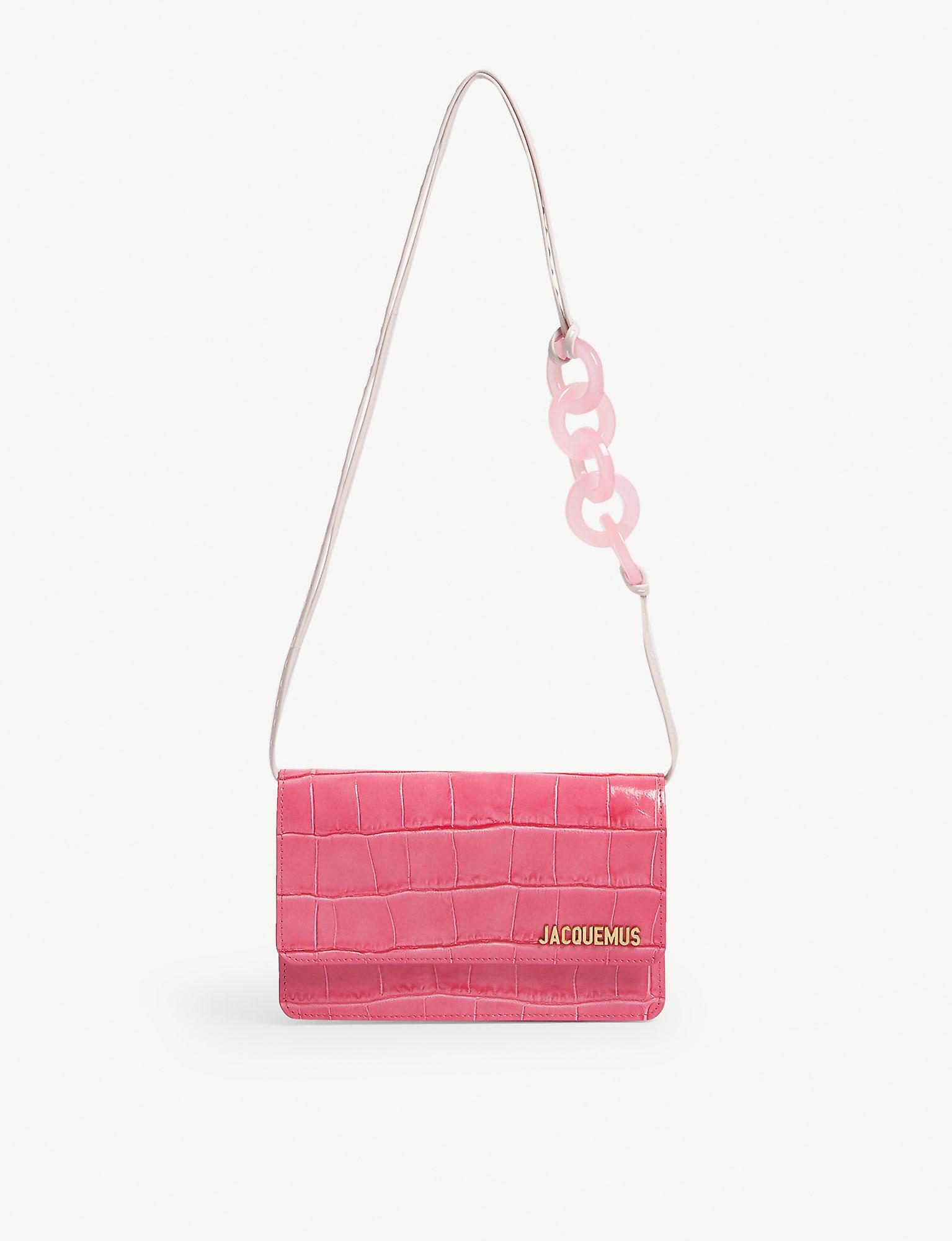 Jacquemus Leather Riviera Bag in Pink - Lyst