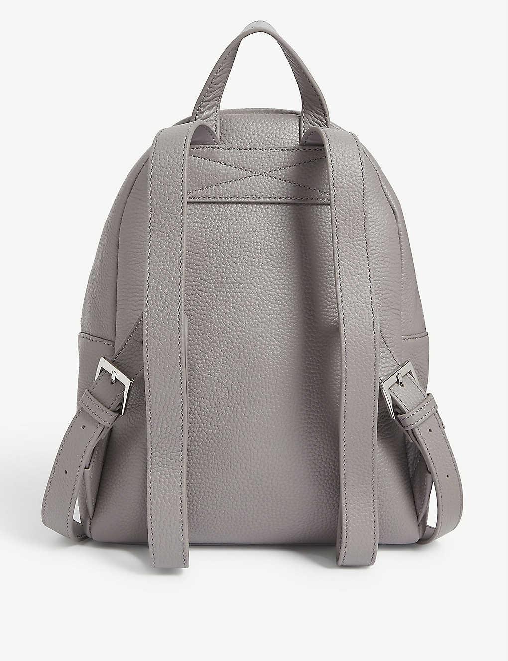 ted baker roziie leather backpack black
