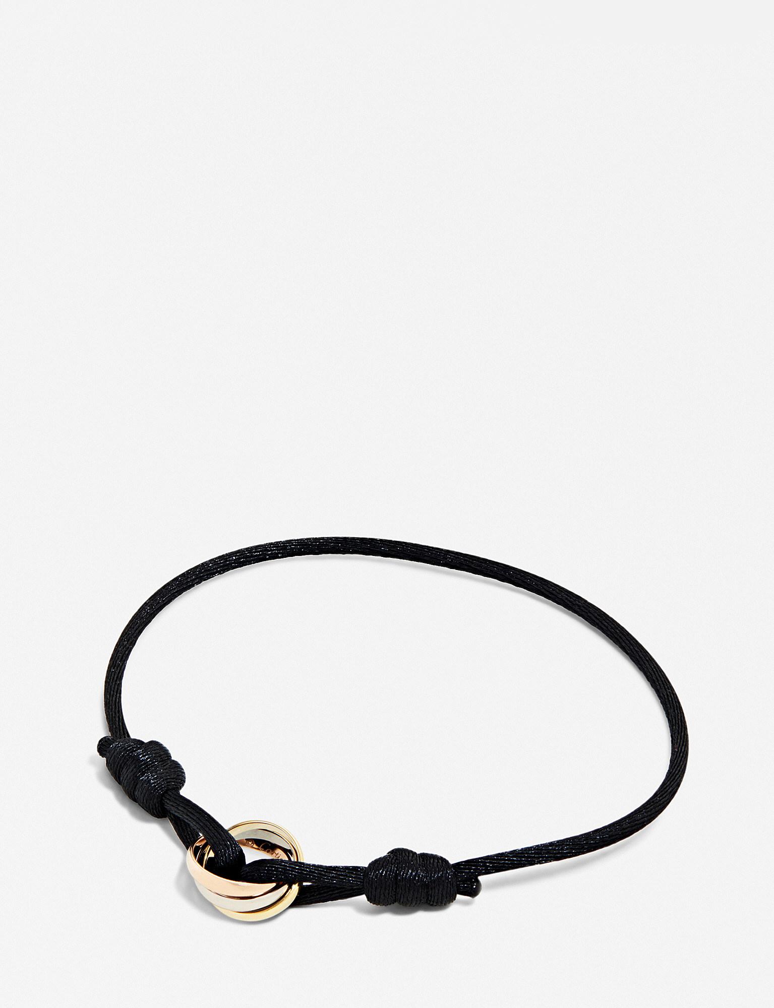 cartier black string bracelet