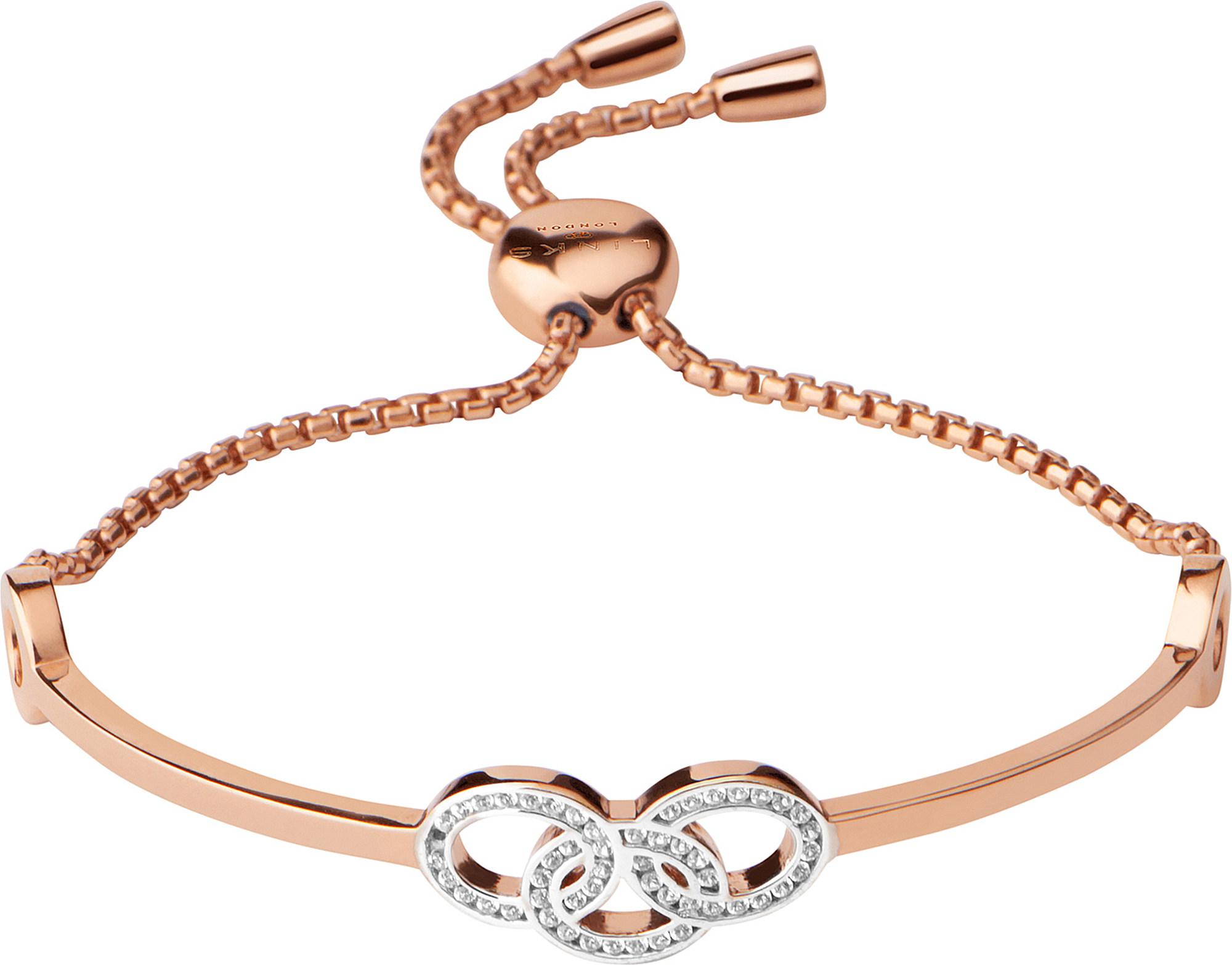 Links Of London Signature 18ct Rose Gold And Sapphire Bracelet In Metallic Lyst Links Of London Signature 18ct Rose Gold And Sapphire Bracelet In Metallic Lyst