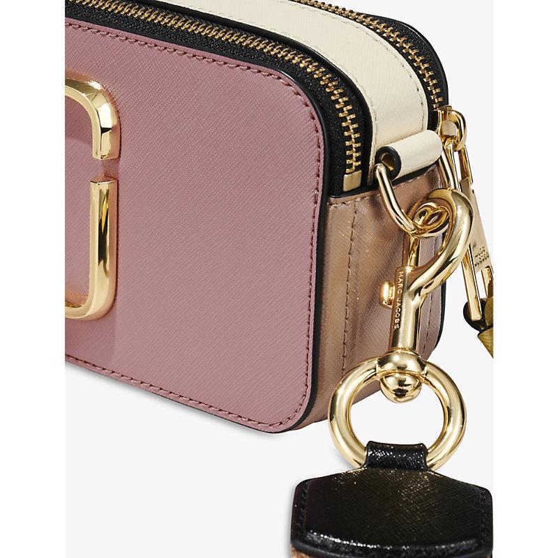 Marc Jacobs Snapshot Leather Cross-body Bag in Pink | Lyst