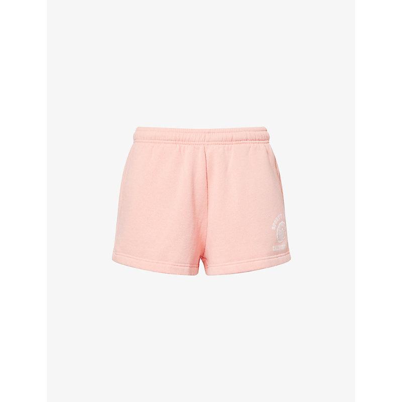 ショートパンツ Sporty & Rich Salmon pink stretch cotton shorts Sporty & Rich Salmon pink stretch cotton shorts for Women